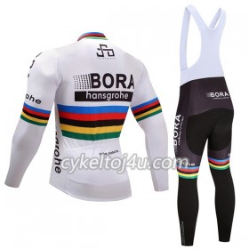 Cykeltrøje Langærmet + Bib Cykelbukser 2017 Bora-Hansgrohe Dame N002